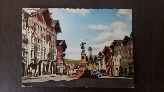 AK BAD TÖLZ / Marktstraße und Rathaus / Oberbayern / schön / gelaufen