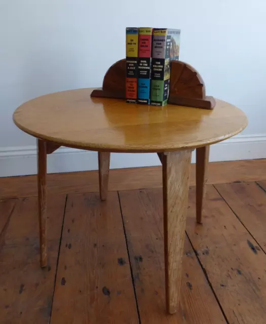 Vintage Mid 20th Century Gordon Russell Oak Coffee Table Side Table Makers Mark
