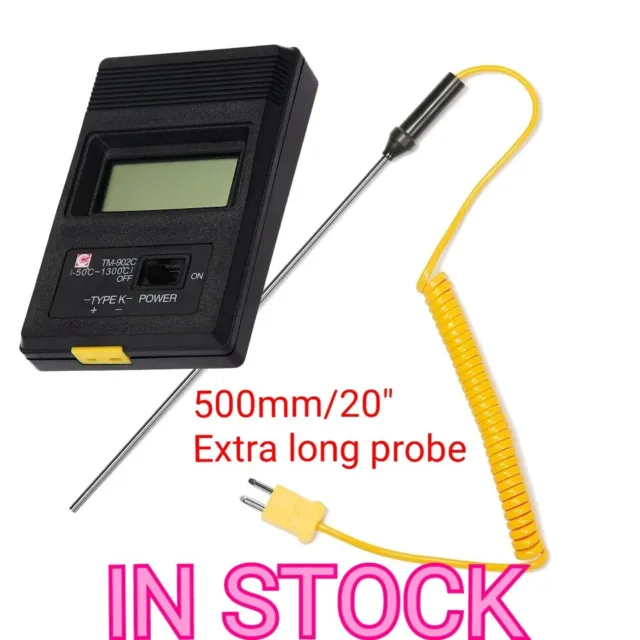 TM-902C Digital Sensor LCD Thermometer Single Input K Type Thermocouple Probe