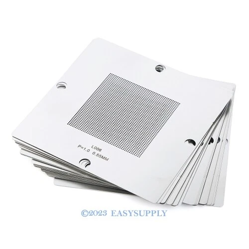 BGA 27 Pièces Universal 90x90MM Pochoirs pour puces à pas régulier
