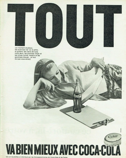 publicité Advertising 1221 1968  Coca-Cola soda tout va bien .mieux.