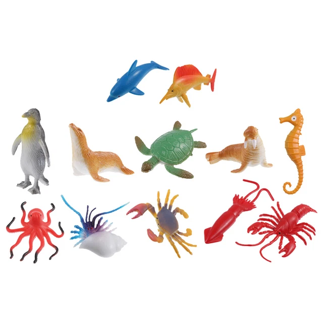 Bambini Animali Marini Creature Marine Giocattoli Accessori Bambini 12 Pz