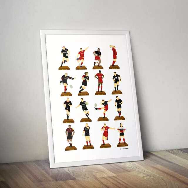 Saracens Rugby A3 Legends Print