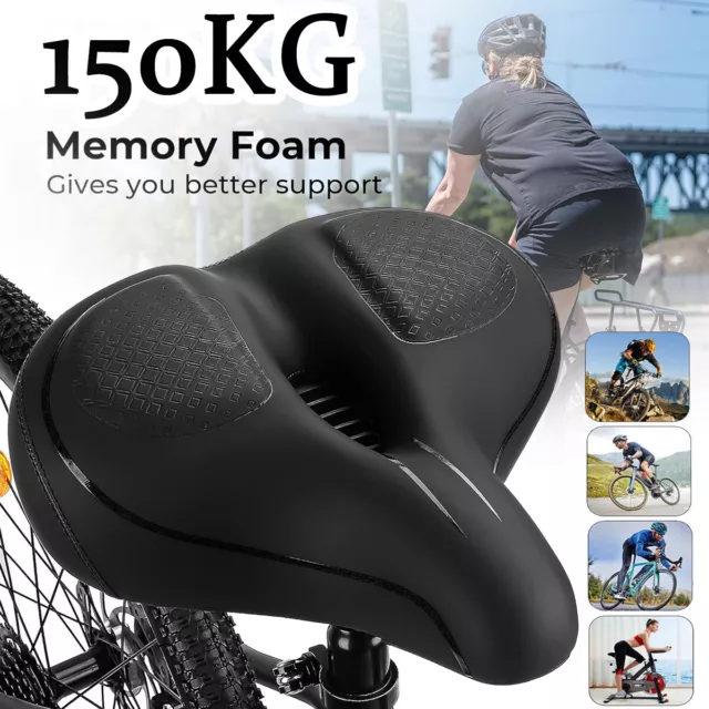 Bike Cushion Seat Cover Bicycle MTB Gel Saddle Pad Padded Soft Extra Comfort UK