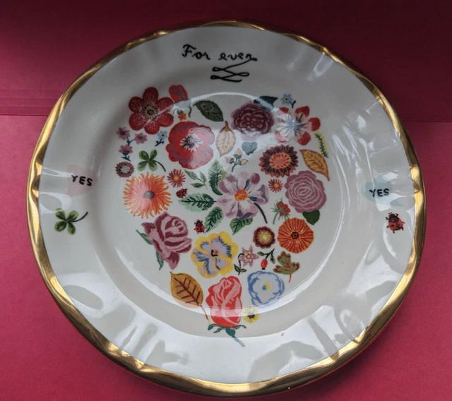 Nathalie Lete Forever  Plate Love Floral Spring