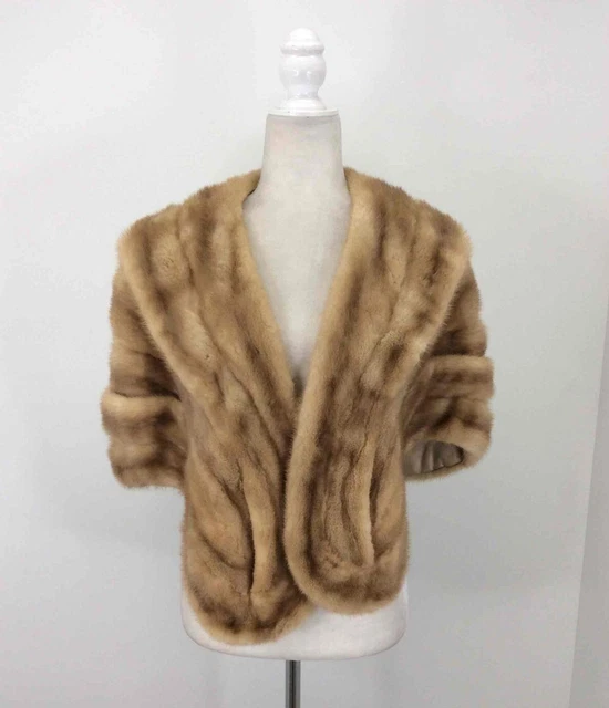 Vintage Genuine Mink Fur Cape Capelet Stole Shawl Small/medium Vintage Genuine Mink Fur Cape Capelet Stole Shawl Small/medium