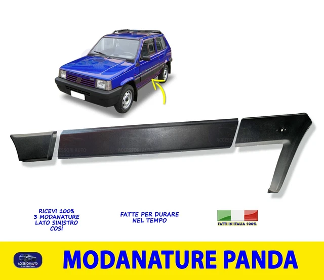 KIT MODANATURE QUATTRO PEZZI PORTE PORTIERE PER FIAT PANDA - Foto 5