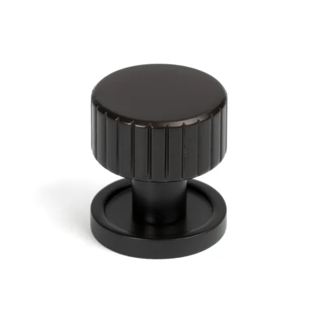 From The Anvil 50448 Aged Bronze Judd Cabinet Knob - 25mm (Plain)
