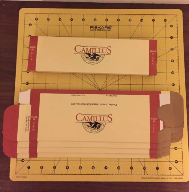 1 New Camillus Empty Unfolded Knife Box Approx 10 “ X  2 3/4”