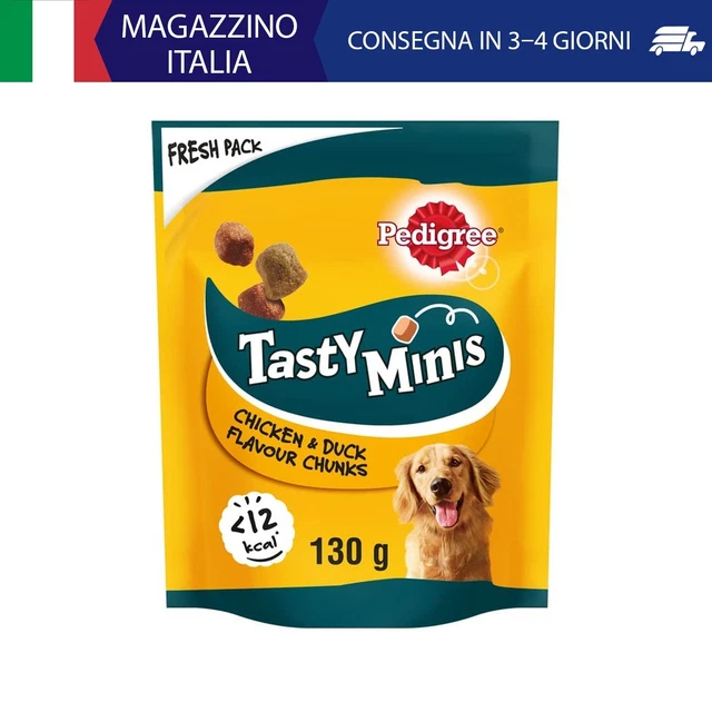 Pedigree Tasty Minis Snack Per Cane - Gusto Manzo E Formaggio, 6 Confezioni Da 140g, Con Omega 3 E Vitamine - Foto 4