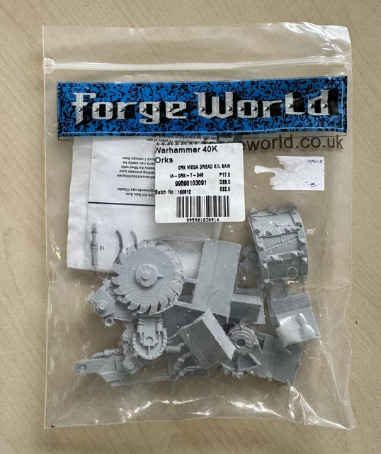 Forge World – Ork Mega Dread Avec Kil Saw – Warhammer 40k – Neuf, Rare Oop