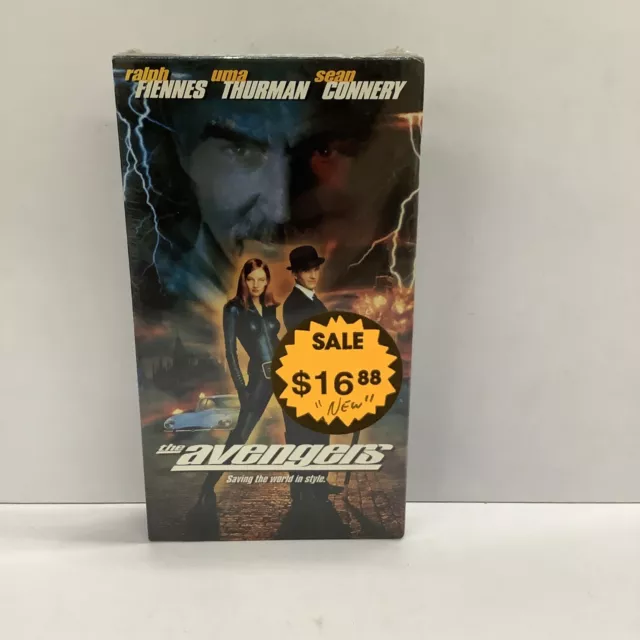 THE AVENGERS NEW VHS SEALED SEAN CONNERY COMIC MARVEL WARNER $24.85 ...
