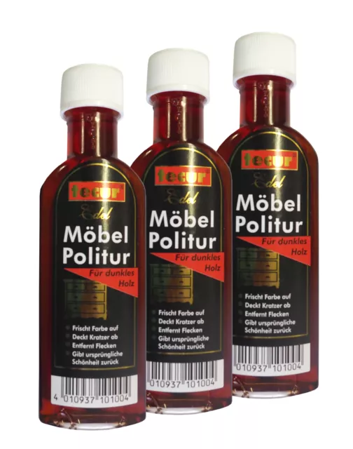 3X Tecur Möbel-politur 100ml Möbelbalsam Cuidado Muebles,Cuidado de