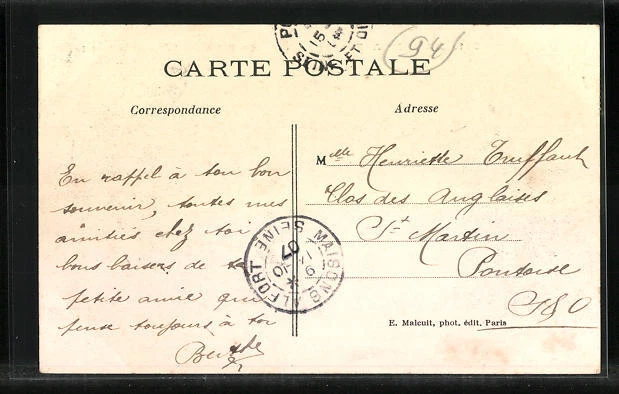 CPA Maisons-Alfort, La Salle des Fetes et la Mairie 1907 2