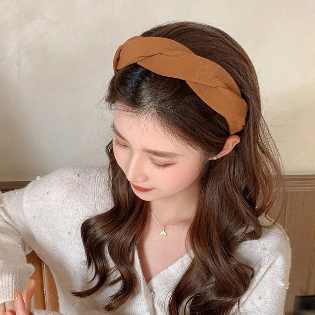 French elegant twist hairband, high-end sense of simple vintage hairpin, women's