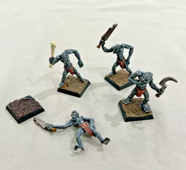 Warhammer Fantasy Undead Vampire Counts Metal Ghouls x4 Games Workshop Old World