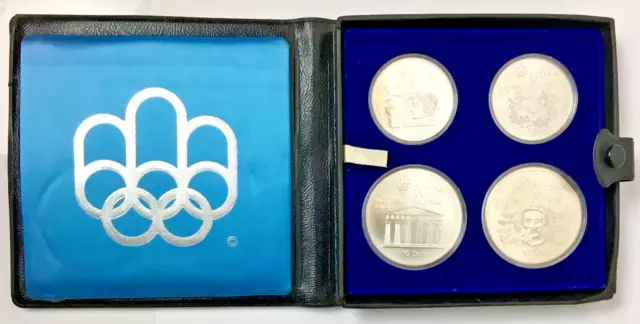 *CANADA* silver 4 coins "1976 MONTREAL OLYMPICS MINT SET"
