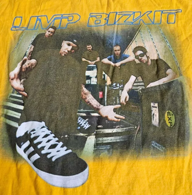 Vintage 2000 Limp Bizkit Chocolate Starfish T-Shirt Album Concert Tour Size L