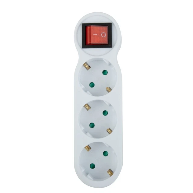 Electrical Outlets Socket Adapter Fire Retardant ABS Multiple Socket Three Plug