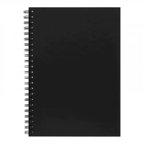 Icon Spiral Notebook - A4 Hard Cover Black 200 pg [ISNBHC004]
