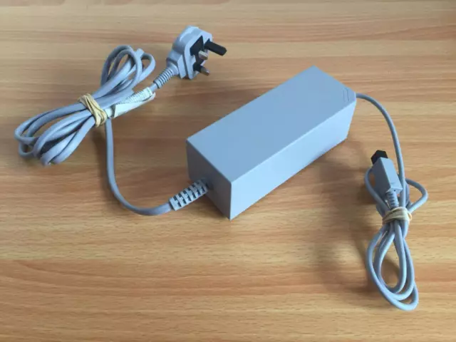 Nintendo Wii Power Supply Official | UK Plug Brick Unit AC Mains PSU | RVL-002