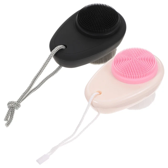 2 PIEZAS Pincel de limpieza facial manual Pincel de limpieza facial completo