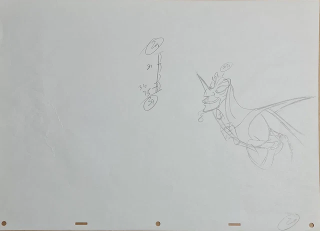 Walt Disney Aladdin Jafar Animation Production Drawing 1095 500 00