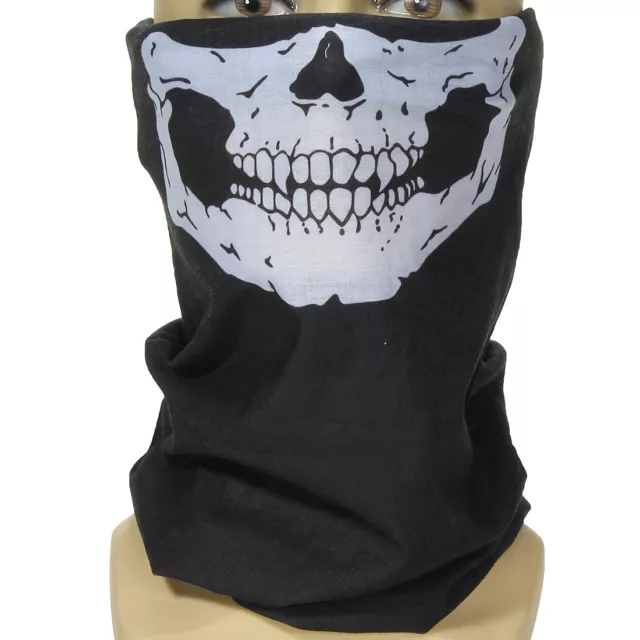 Braga Diseño De Calavera Pañuelo Cara Y Cuello Para Moto Bici Nueva Hip Hop