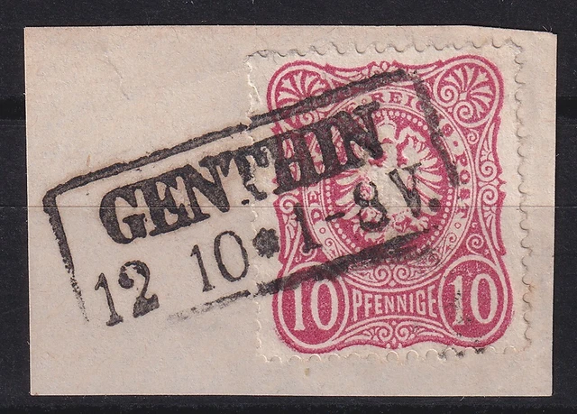 64939) GENTHIN Provinz Sachsen nachverwendeter Preußen-Stempel