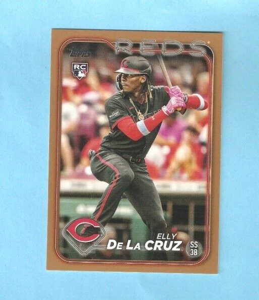 ELLY DE LA Cruz 2024 Topps Series 1 Gold Parallel /2024 Cincinnati