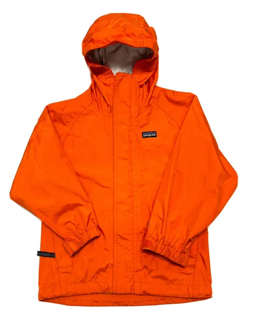 Patagonia Kids Torrentshell H2No Rain Jacket Hooded Size 3 - 4 2XS Orange Unisex