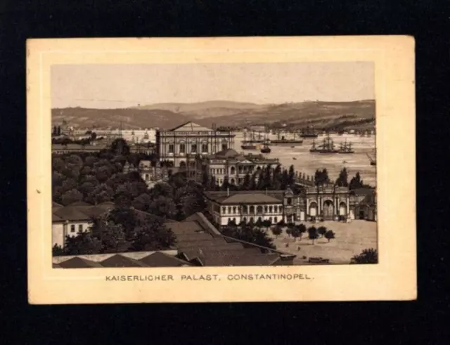 Georg Schicht, Aussig, Sammelbild 1890 "Palast Constantinopel"   (JK-30)