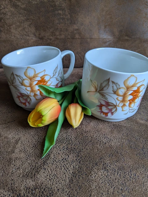 Duo de tasses et soucoupes vintage - Flash One Rosenthal, 1980s