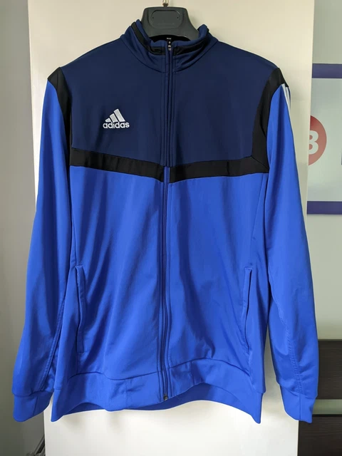giacca tuta tracksuit uomo ADIDAS blu bianco L