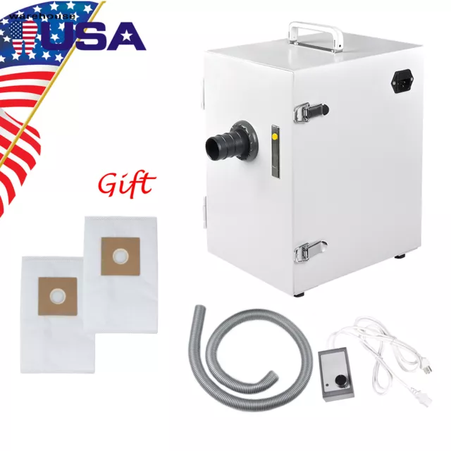 Dental Digital Single-Row Dust Collector Vacuum Cleaner Machine + Extra Dust Bag