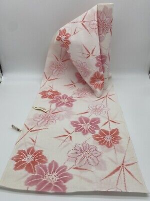 Pink Meissen Cotton Bolt UnUsed By the Yard Japanese Kimono Yukata Fabric