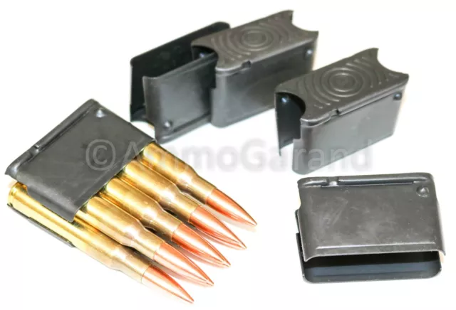 M1 Garand Clips & Cardboard Bandoleer Inserts 20-Sets 8rd EnBloc 30-06 / 308 US 2