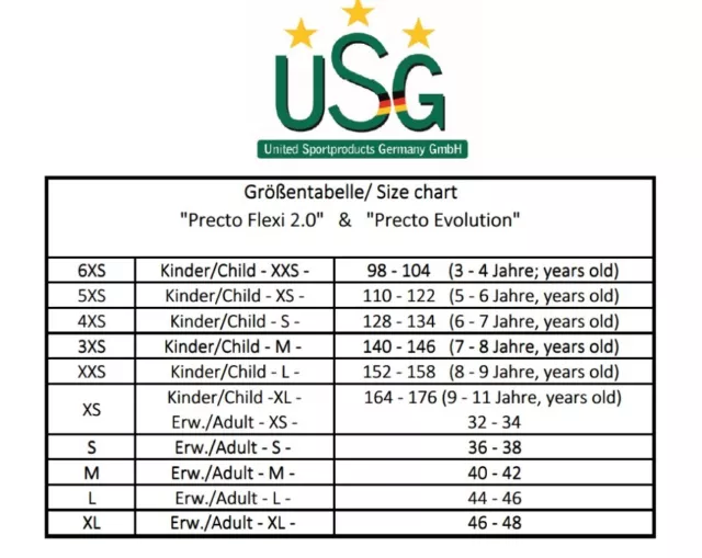 USG Rückenschutz / Rückenprotector Precto Flexi Größe: Kind S, Erw. S + L 3