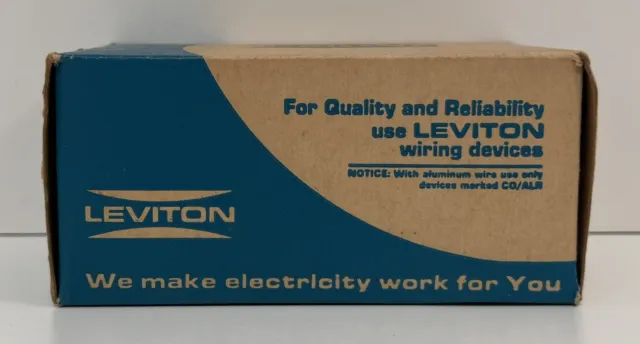 Vintage Leviton Bakelite 250V 50A Power Receptacle No. 5378 NEW IN BOX