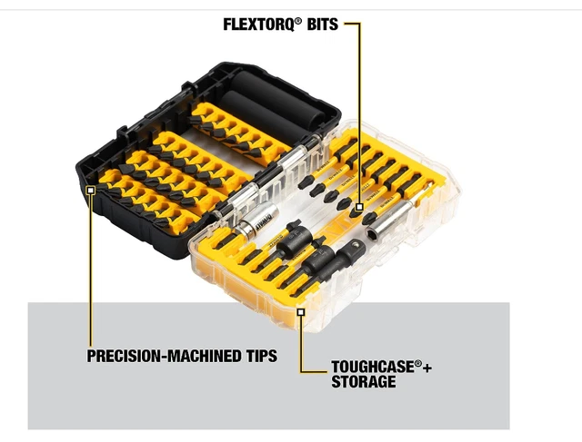 DEWALT FlexTorq Impact Driver Bit Set, 40-Piece (DWA2NGFT40IR)