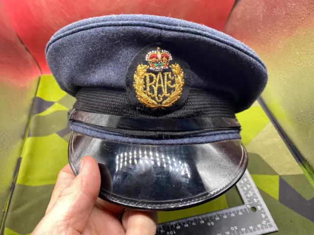 British RAF Royal Air Force Enlisted mans Service Cap. Superb condition. Size 49