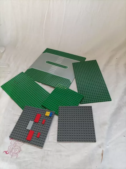 Lego lot de 6 plaques comme photos grises vertes