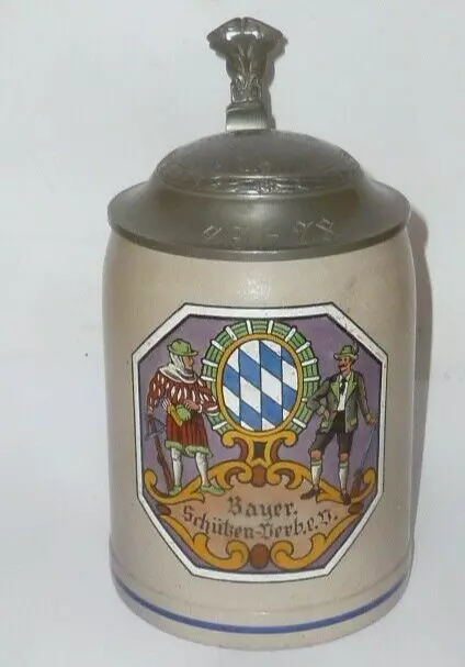 Age Shooting Mug Beer Mug Jug Hunting Jäger Bavarian Protect Verband Bavaria