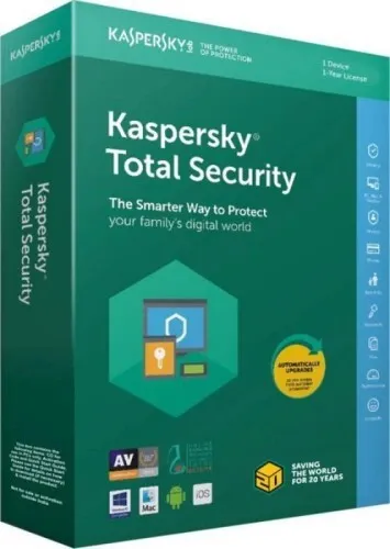 Kaspersky Total Security 2024 - (1 Poste - 1 An) | Version Téléchargement