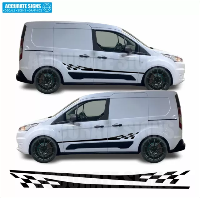 Adesivi per Ford Transit Connect strisce laterali strisce furgone decalcomanie camper