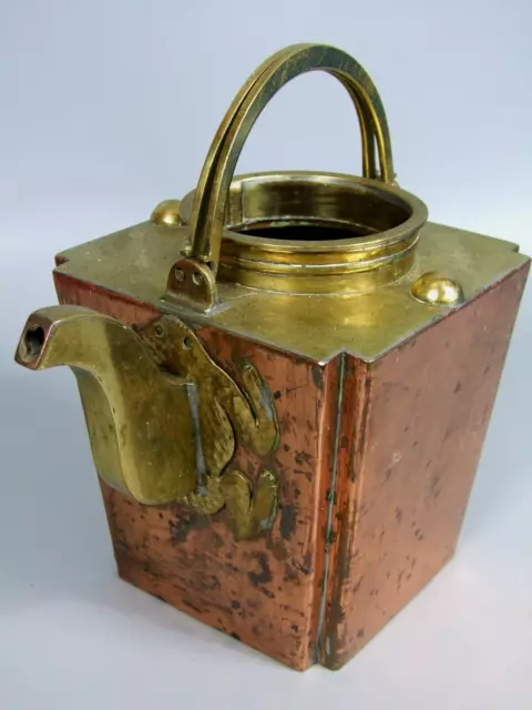 Unusual Antique Art & Crafts Style Brass & Copper Frog Teapot Project