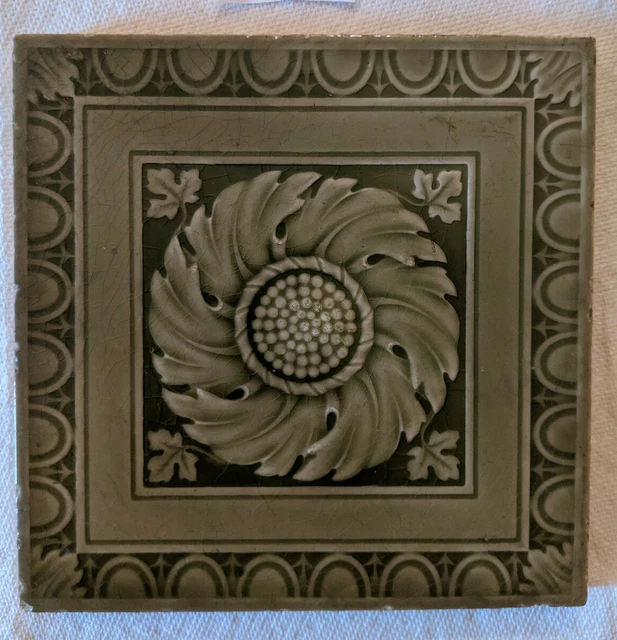 Large Minton China Works Stoke on Trent Tile