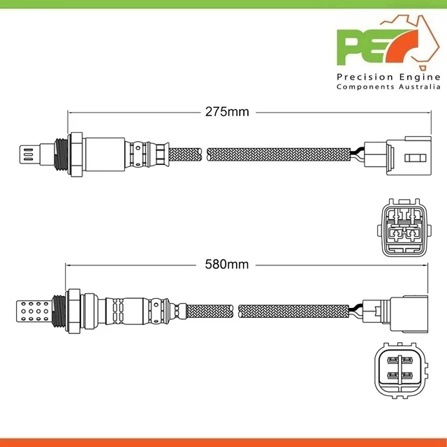 Cat And O2 Sensor Kit 2X PREMIUM PRE & Post-Cat Oxygen Sensors For Toyota Allion / Premio ...