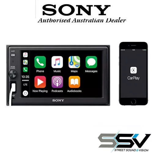 Sony XAVAX1000 Apple CarPlay Media Receiver with Bluetooth 6.2 Inch Sony