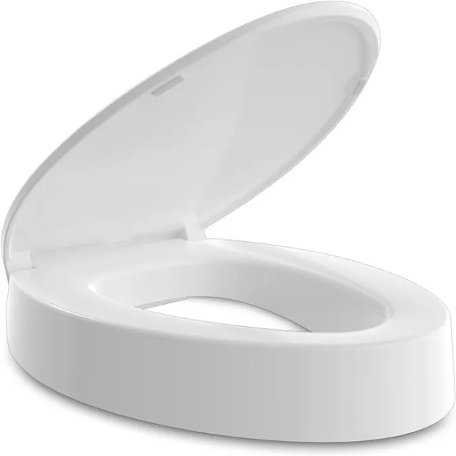 toilet seat risers for seniors, Slow Close, Elevated toilet seat, Heavy
